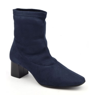 Bottines Licra Bleu, F2345, Brenda Zaro