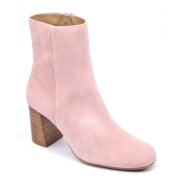 Bottines Cuir Suédine Roe, F3446, Brenda Zaro