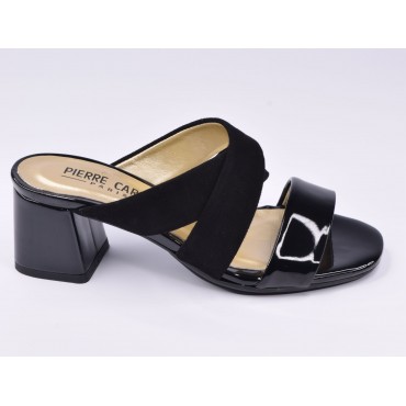 Mules Verni et Daim Noir, Ameno, pierre Cardin