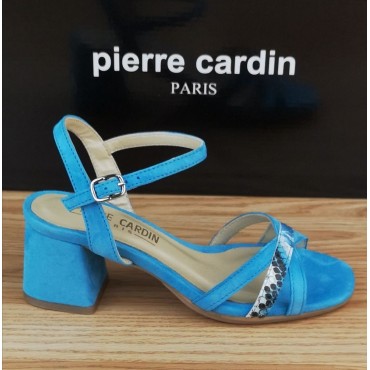 Sandales Daim Bleu Turquoise, Amato, Pierre Cardin