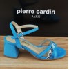 Sandales Daim Bleu Turquoise, Amato, Pierre Cardin