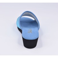 Chaussons, Cuir Fantaisie, Yoyo, Bleu Turquoise, Petits Souliers