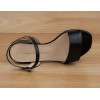 Sandales Petits Talons, Cuir Noir, F3347W, Brenda Zaro