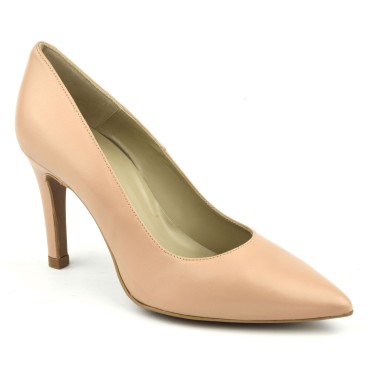 Escarpins Cuir Lisse Nude, F1058, Brenda Zaro