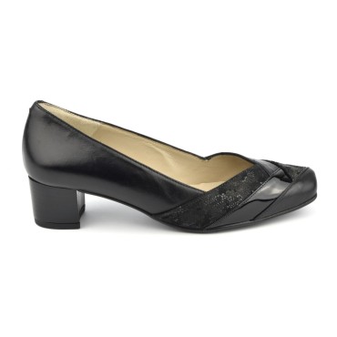 Trotteur cuir noir, Brenda Zaro, F1744