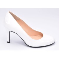 Chaussure, escarpins, femme petite pointure, F96559, Brenda Zaro, blanc, vue profil