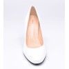 Chaussure, escarpins, femme petite pointure, F96559, Brenda Zaro, blanc, vue avant