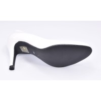 Chaussure, escarpins, femme petite pointure, F96559, Brenda Zaro, blanc, vue couchée semelle