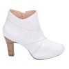 Chaussure, low boots, femme petite pointure, F1770, Brenda Zaro, blanc, vue profil