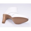 Chaussure, low boots, femme petite pointure, F1770, Brenda Zaro, blanc, vue couchée semelle