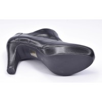 Chaussure, low boots, femme petite pointure, F97509, Brenda Zaro, noir, vue diagonale