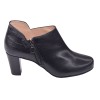 Chaussure, low boots, femme petite pointure, F1764, Brenda Zaro, noir, vue profil