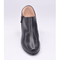 Chaussure, low boots, femme petite pointure, F1764, Brenda Zaro, noir, vue avant