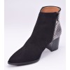 Chaussure, bottines, femme petite pointure, LS3468, Brenda Zaro, noir, vue diagonale côté intérieur