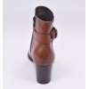 Chaussure, bottines, 5174, Plumers, femme petite pointure, cognac, vue talon arrière