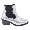 Chaussure, boots, 5153, Plumers, femme petite pointure, argent, vue profil