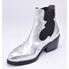 Chaussure, boots, 5153, Plumers, femme petite pointure, argent, vue diagonale côté intérieur