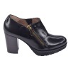 Chaussure, low boots, 4084, Plumers, femme petite pointure, noir, vue profil