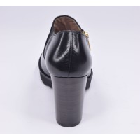 Chaussure, low boots, 4084, Plumers, femme petite pointure, noir, vue talon arrière