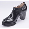 Chaussure, low boots, 4084, Plumers, femme petite pointure, noir, vue diagonale côté intérieur