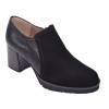 Chaussure, low boots, 4078, Plumers, femme petite pointure, noir, vue diagonale