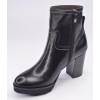 Chaussure, bottines, femme petite pointure, noir, 5180, Plumers, vue diagonale intérieur