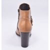 Chaussure, bottines, femme petite pointure, camel, 5189, Plumers, vue talon arrière