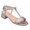 Sandales nu-pied cuir moka clair 2697, brenda zaro, femme petite taille 32 33 34 35