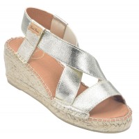 Sandales compensées cuir or, Tura-RC, petites pointures Toni Pons, 33 34 35