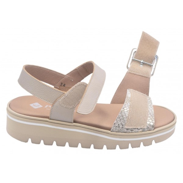 Sandales D'été En Cuir Nude - Pointure 35 - Très Bon état Occasion