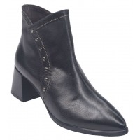 Bottines Cuir Lisse Noir, 5322, Plumers, Femme petites pointures 33 34