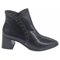 Bottines Cuir Lisse Noir, 5322, Plumers, Femme petites pointures 33 34