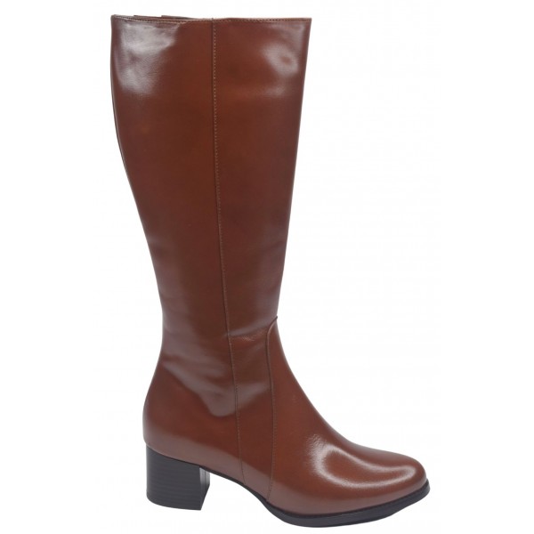 Bottes Cuir Marron Mollet Large 235450 Piesanto Petits Souliers