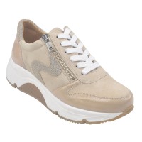 Baskets, Daim Beige, 225726, Piesanto, femme petites pointures 33 34 35