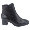 Bottines, Cuir Lisse Noir, 245442, Piesanto, femme petite pointure 33 34