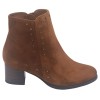 Bottines, Cuir Suédine Cognac, 245442, Piesanto, petite pointure 33 34