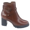 Bottines Plateforme, Cuir Lisse Marron, 205435, Piesanto, petite pointure 33 34