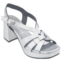 Sandales Plateforme, Cuir Argent, 3957, Plumers, petits pieds 32 33 34 35