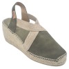 Espadrilles Compensées , Daim Caqui, Tona, Toni Pons, petites tailles 33 34 35