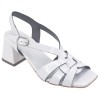 Sandales Cuir Verni Blanc, 3957, Plumers, pointures 32 33 34 35