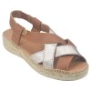 Espadrilles Cuir Craquelé, Marron et Or, Toni Pons, petites tailles 33 34 35 Espadrilles Cuir Craquelé, Marron et Or, Toni Pons, petites tailles 33 34 35
