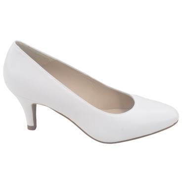 Escarpins Cuir Lisse Blanc, Niza, Mella, chaussure femme petite pointure