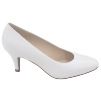 Escarpins Cuir Lisse Blanc, Niza, Mella, chaussure femme petite pointure