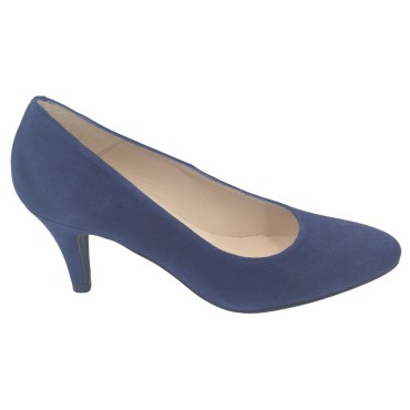 Escarpins Daim Bleu Marine, Niza, Mella, chaussure femme petites pointures