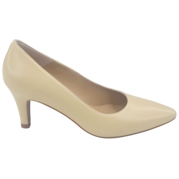 Escarpins Cuir Lisse Beige, Lyon, Mella, chaussure mariée, petites pointures