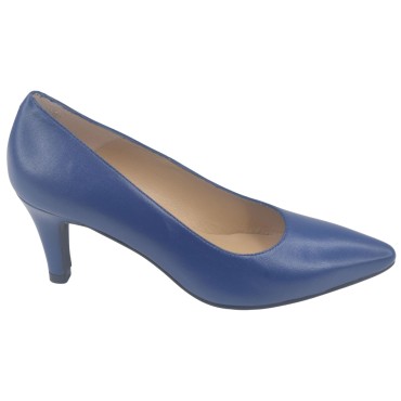 Escarpins Cuir Lisse Bleu Marine, Lyon, Mella, chaussure femme petite pointure