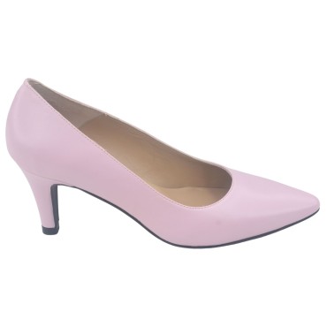 Escarpins Cuir Lisse Rose Poudré, Lyon, Mella, chaussures mariage, petite pointure, mariée