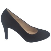 Escarpins Daim Noir, Paris, Mella, chaussure soirée hauts talons petites pointures