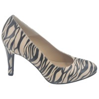 Escarpins Cuir Imprimé Zèbre, Paris, Mella, femme petite pointure