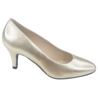 Escarpins Cuir Lisse Or Jaune, Niza, Mella, petites pointures mariage 32 33 34 35